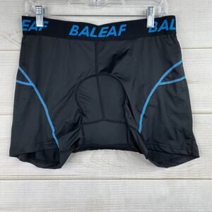 Baleaf Mens Cycling Shorts Size 2XL Black Blue Bike Shorts Padded Riding